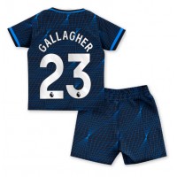 Chelsea Conor Gallagher #23 Bortedraktsett Barn 2023-24 Kortermet (+ Korte bukser)
